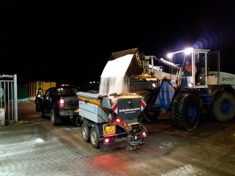 Strooiwagens vanaf 20.00 uur de weg op