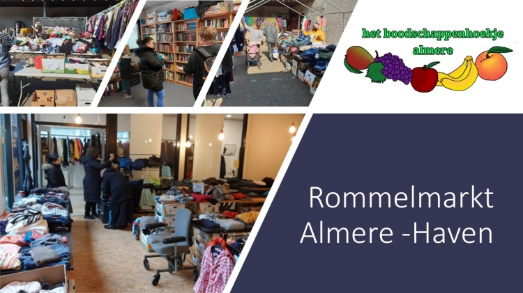 Gezellige rommelmarkt Almere Haven