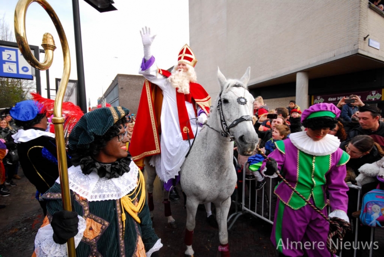 Zaterdag 23 november: intocht van Sinterklaas in Almere Buiten