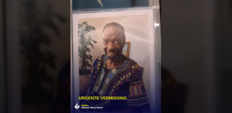Politie zoekt vermiste man met dementie in Almere
