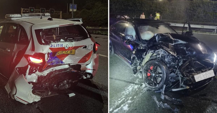 Dronken automobilist uit Almere botst tegen politieauto op A1 bij Laren